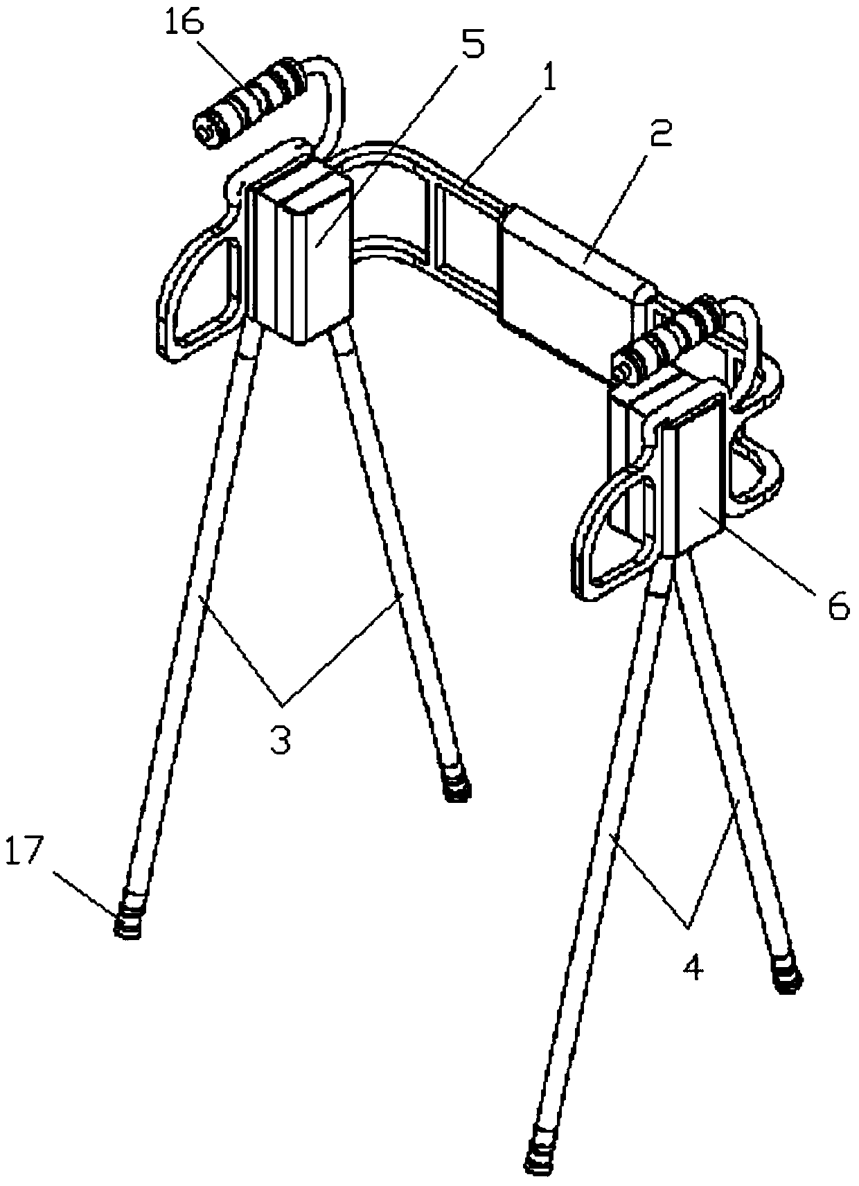 A bionic foot walking aid device with drive control