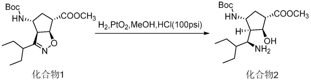 Preparation method of peramivir intermediate