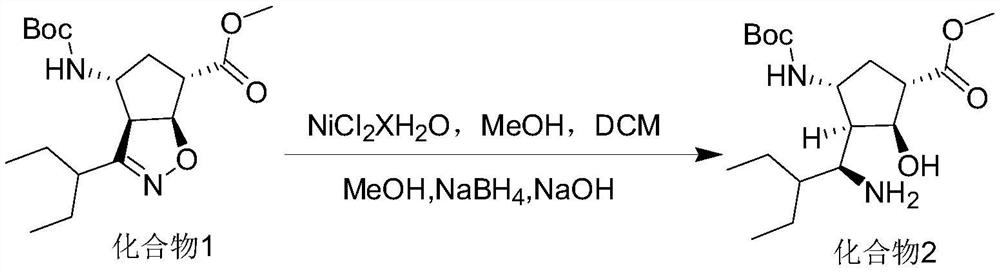 Preparation method of peramivir intermediate