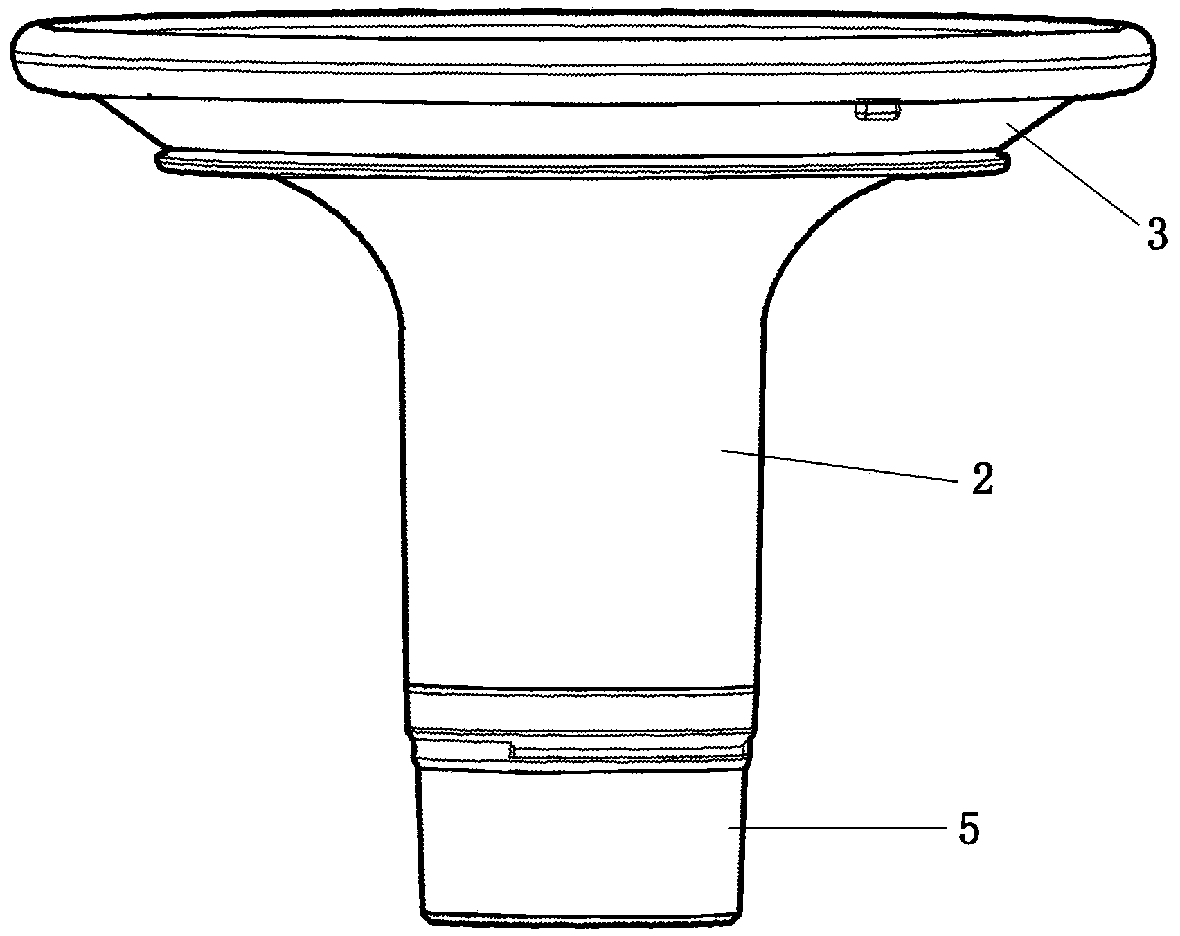 Breast sucking cover structure of breast pump