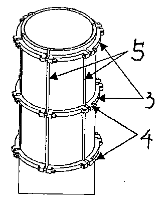 Self-stress adjustable concrete filled steel tubular column