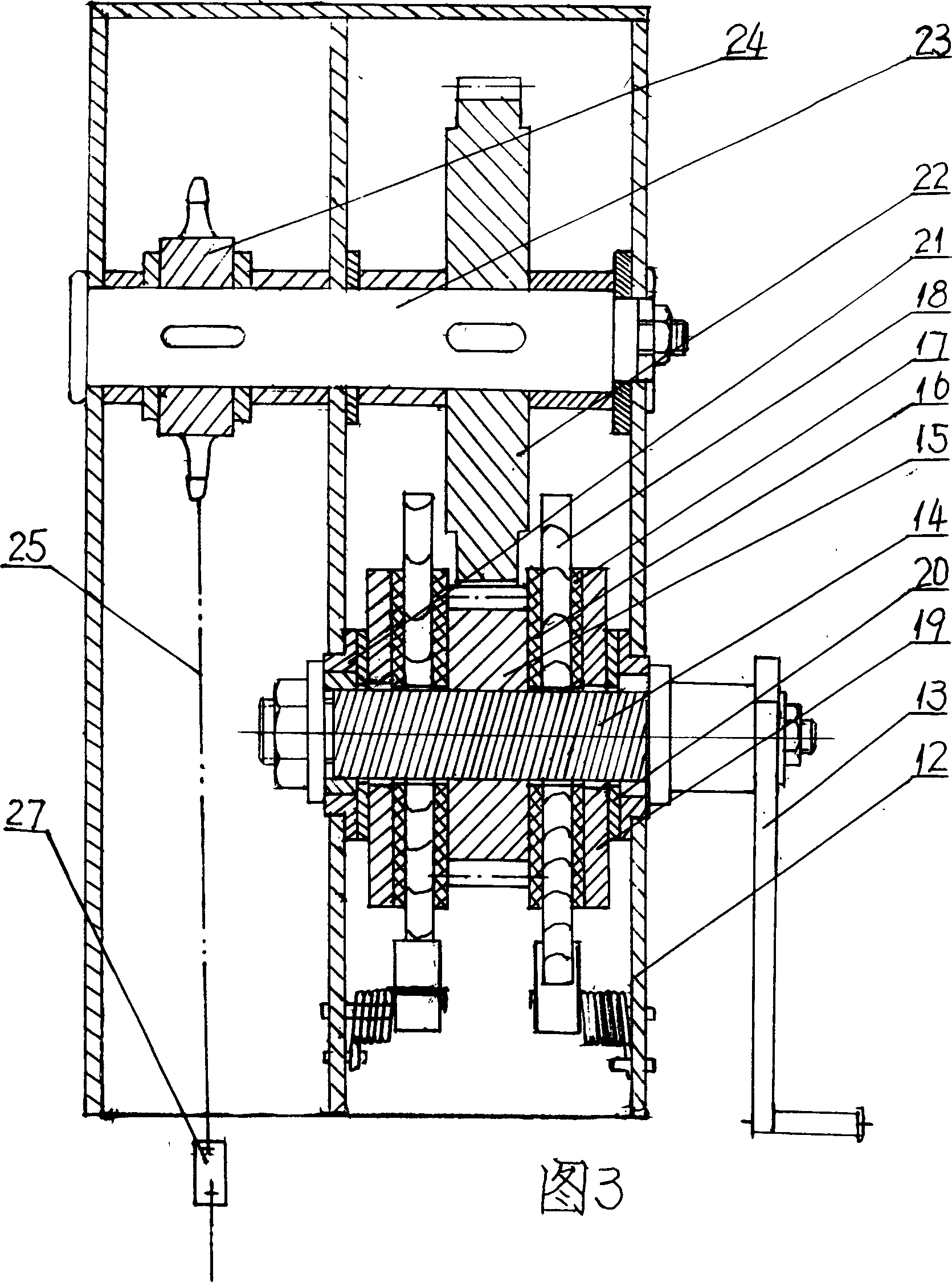 Lifting pole of lighting vehicle