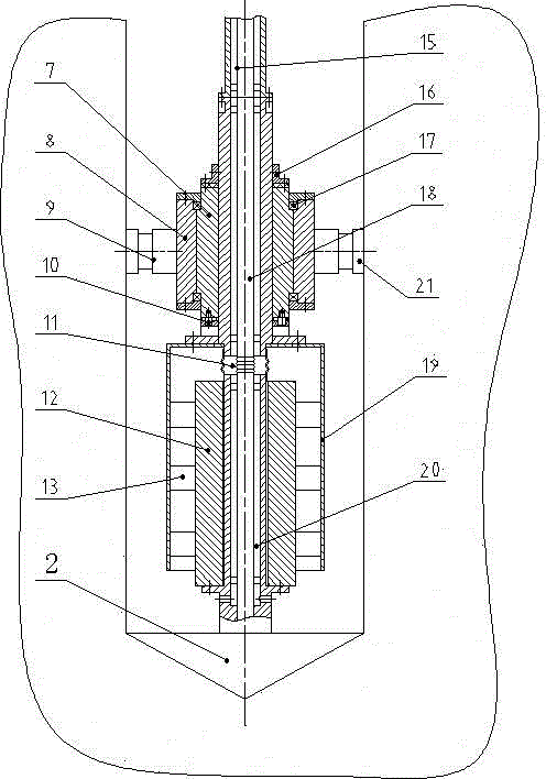 Downhole breaking rock-entering drill of hydraulic slewing drilling machine