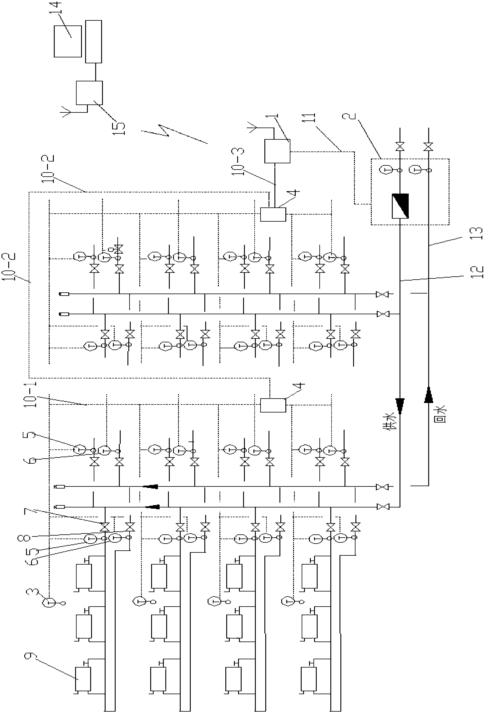 Heat metering method based on household radiator heat distribution meter method realization heating system and heat metering system thereof