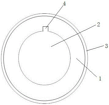 Single-cutting-edge disk slitting blade