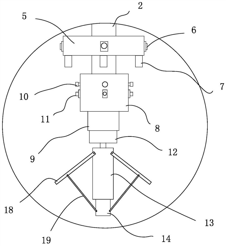 Door frame body grouting device applied to construction industry