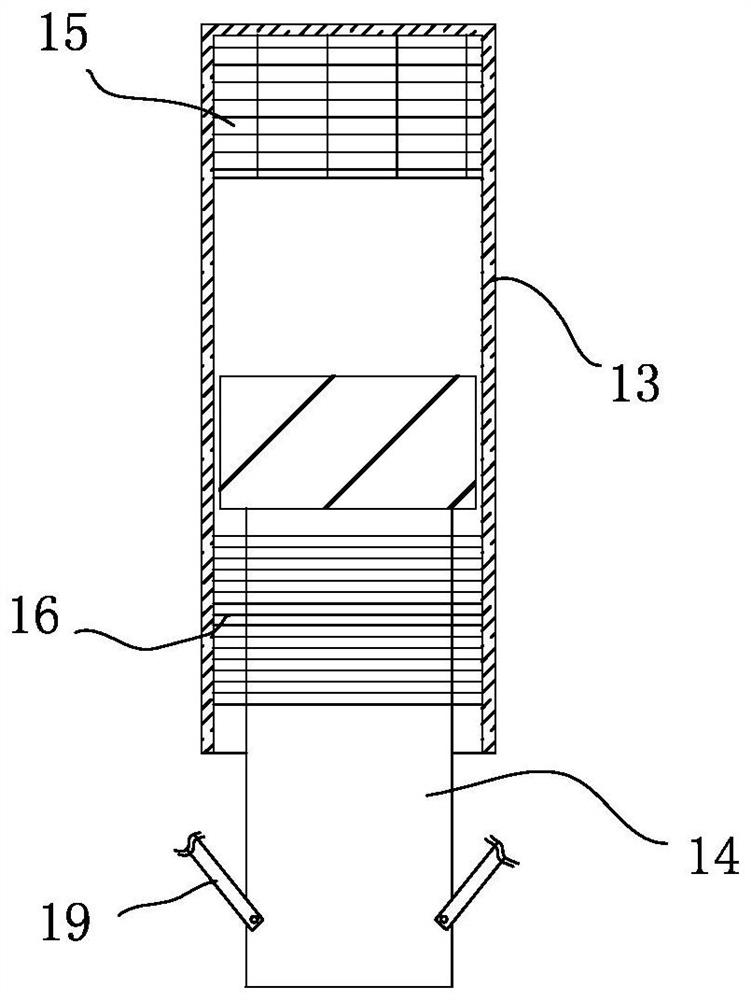 Door frame body grouting device applied to construction industry