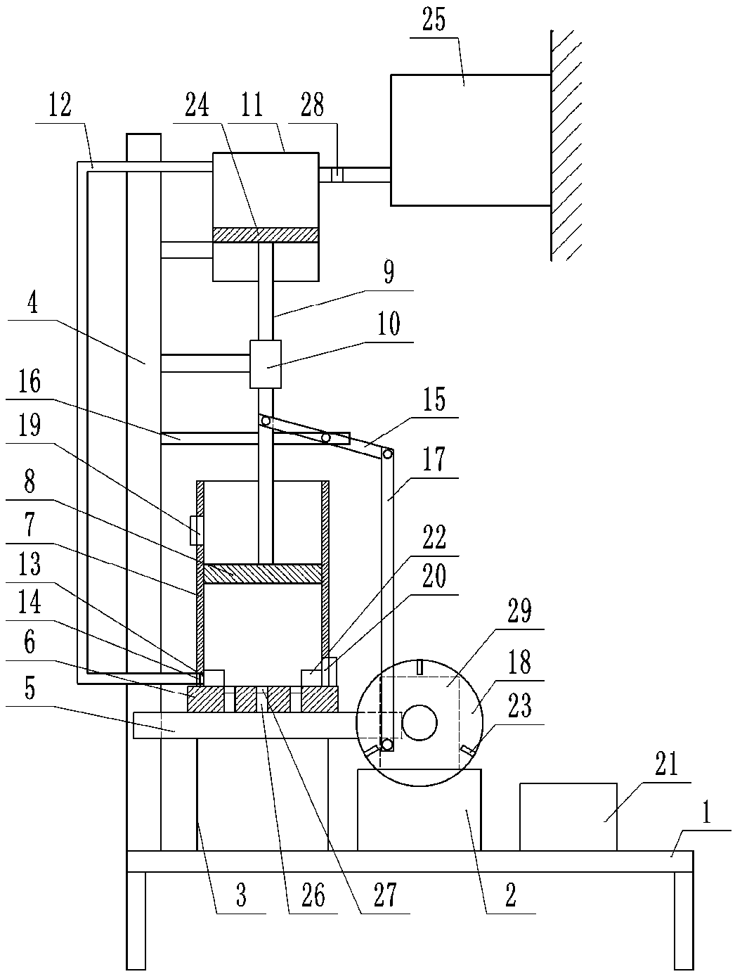 Bamboo shoot washing device