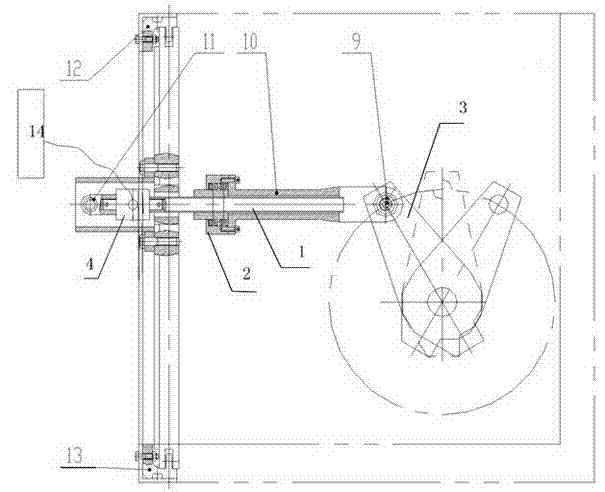 Moment measuring device for circuit breaker body