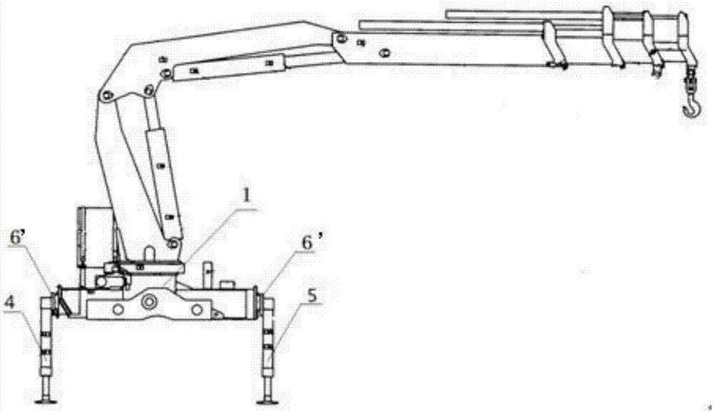 Anti-rollover system and method for lorry-mounted crane