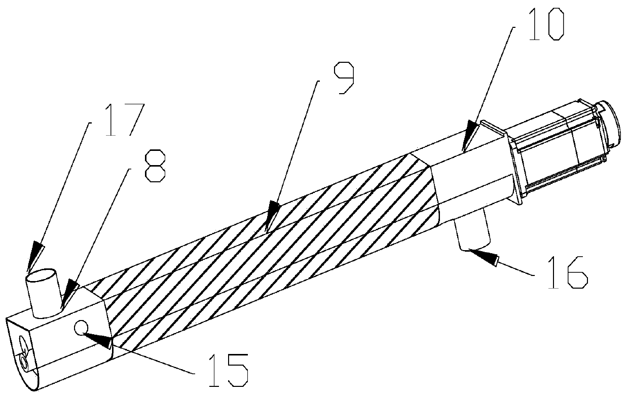 Spiral feeder and screw rod heating conveying type thermochemical energy storage system