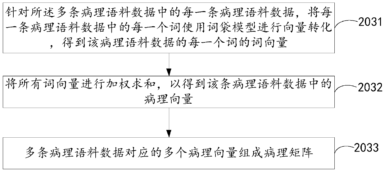 Pathological data processing method and device and electronic equipment