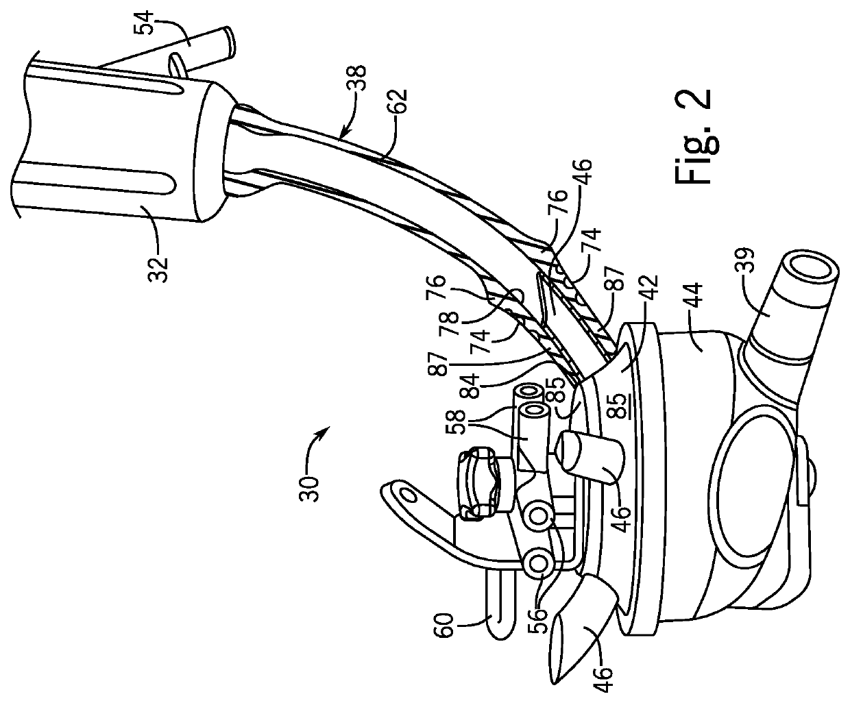 Milker unit short milk tube with milk claw end connector