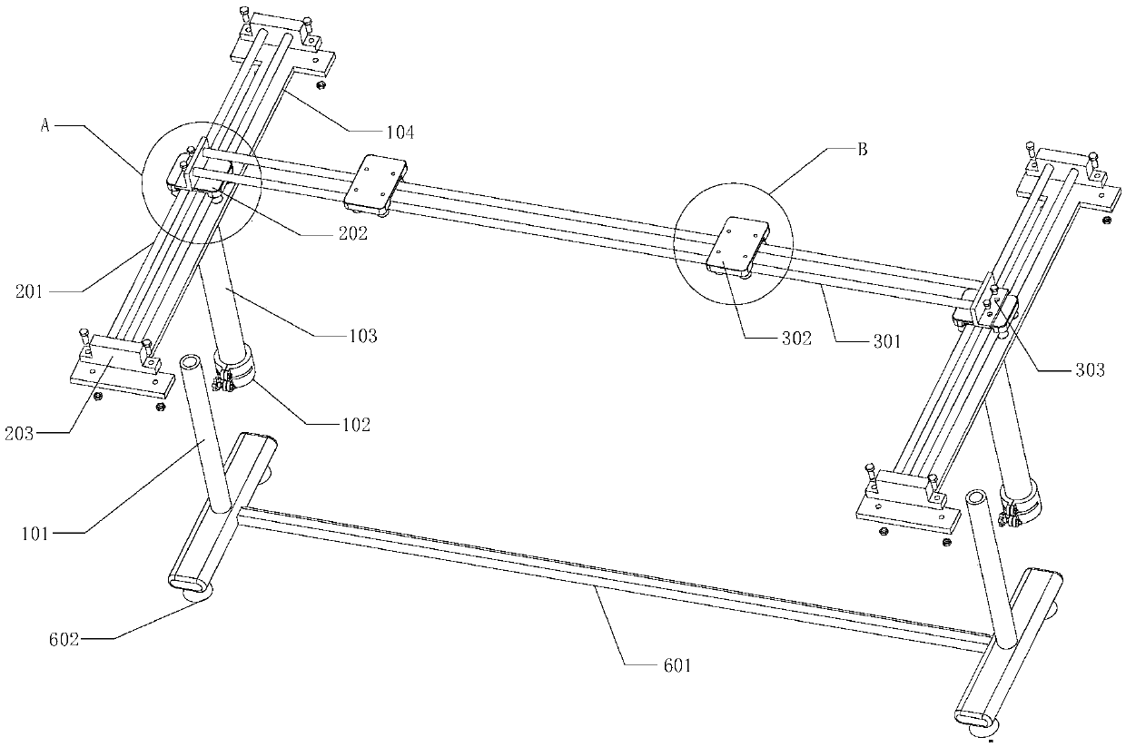 Multi-freedom-degree movable shooting platform device and spatial point coordinatemeasuring method