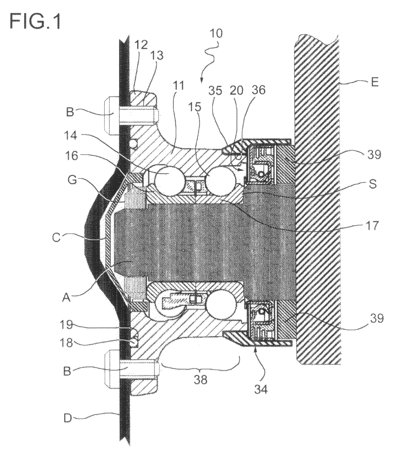 Hub-bearing assembly for soil-working discs