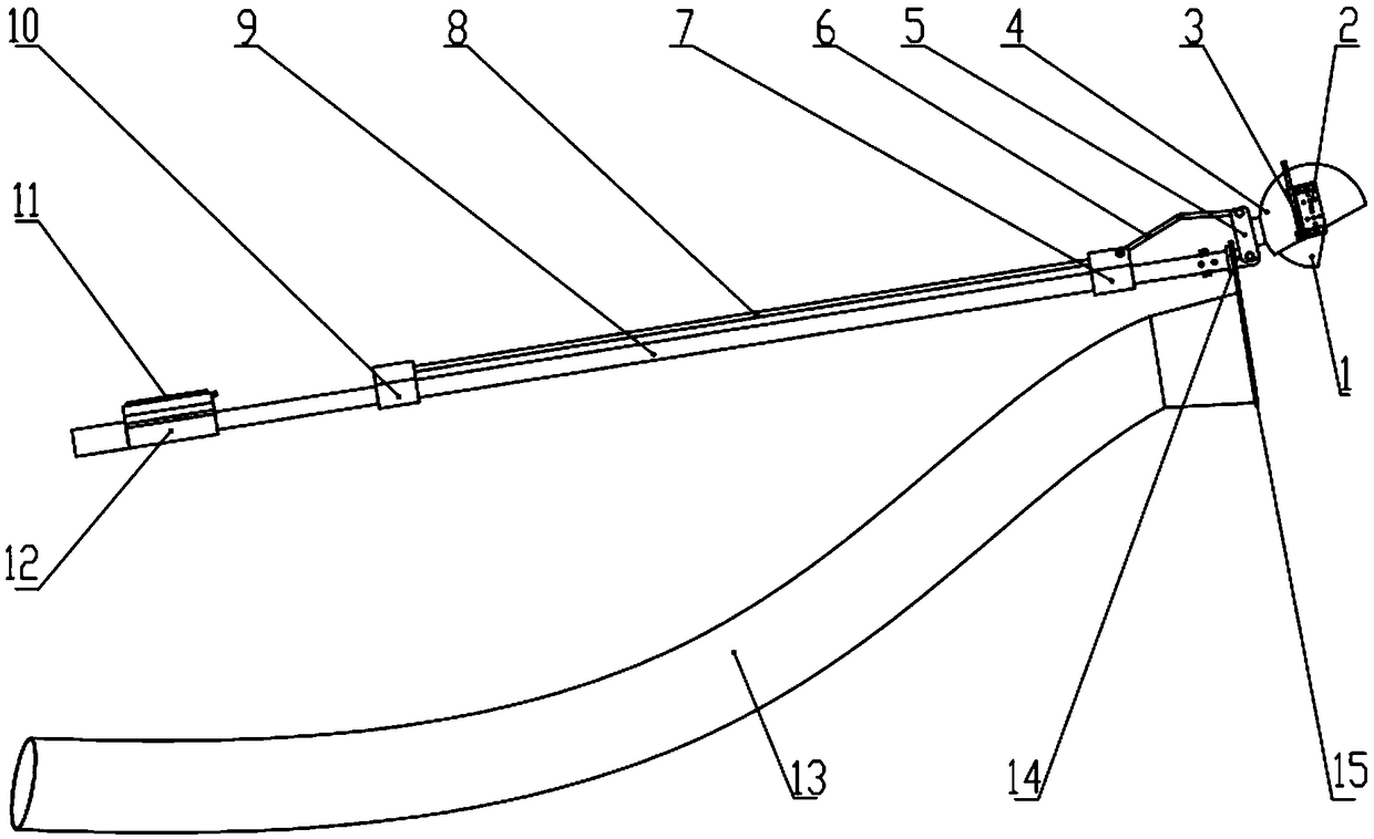 Auxiliary picking device for long-stem fruit and picking method thereof