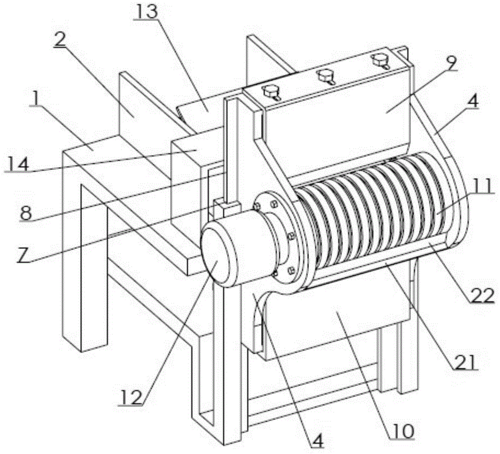 Double-tool breakage-proof efficient direct-driven roller wheel type meat slice cutting machine