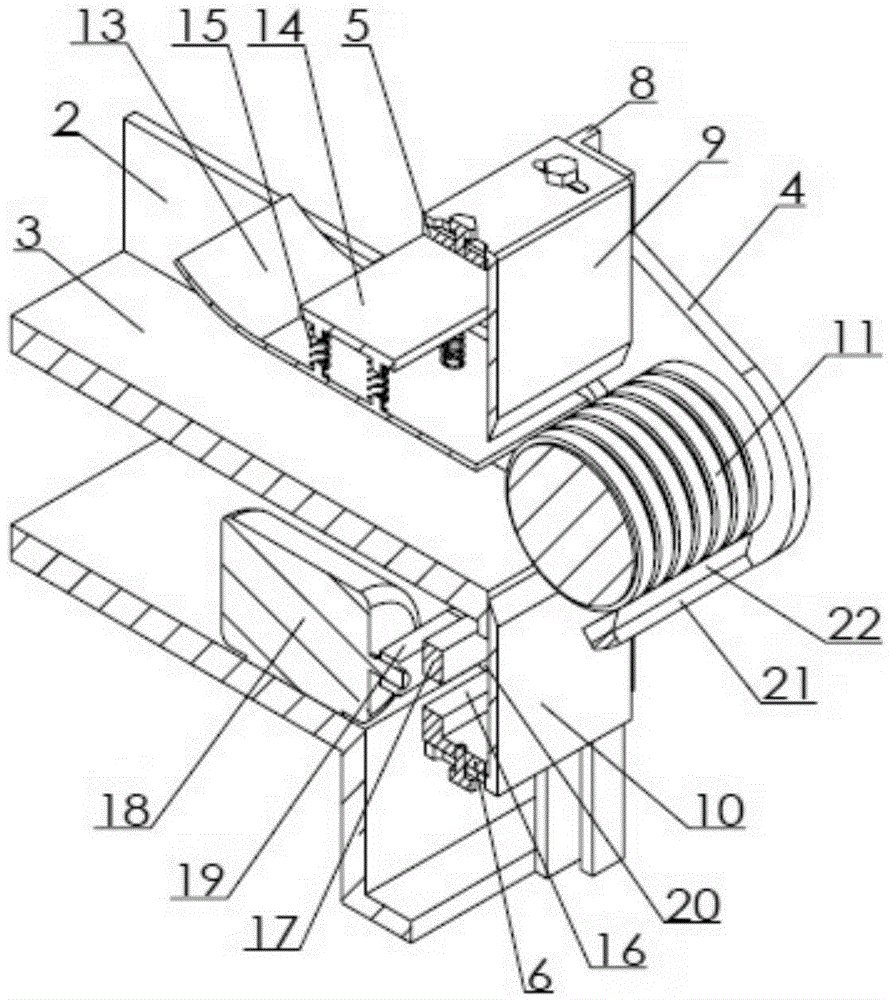 Double-tool breakage-proof efficient direct-driven roller wheel type meat slice cutting machine