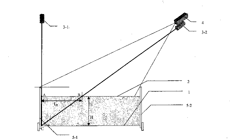 Sintering layer thickness on-line detecting method