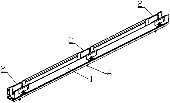 LED lamp strip lamp mounting device convenient to disassemble