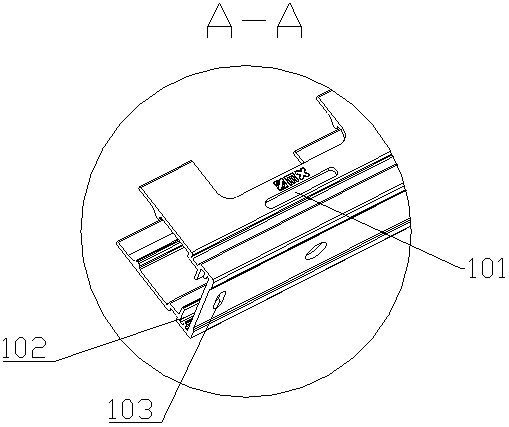 LED lamp strip lamp mounting device convenient to disassemble