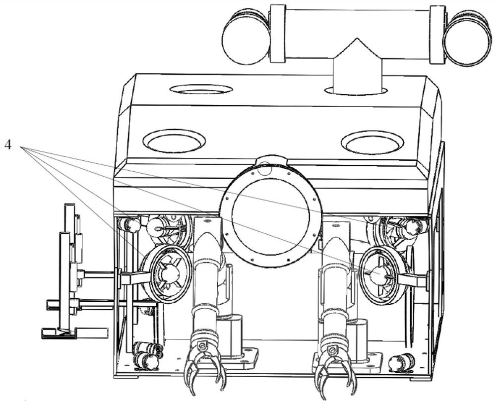 Unattended multifunctional underwater robot in deep sea cage