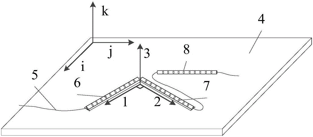 Method for calculating thermal expansion coefficient of composite plate based on optical fiber strain conversion matrix