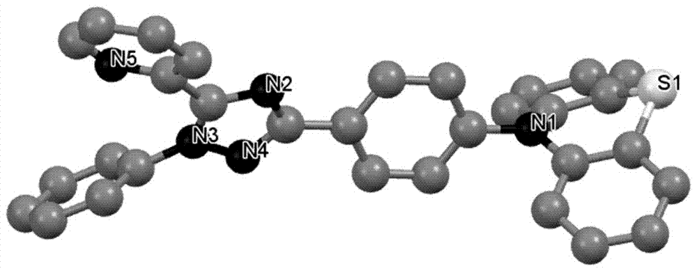 1,2,4-Triazole acceptor-based thermally activated delayed fluorescence material