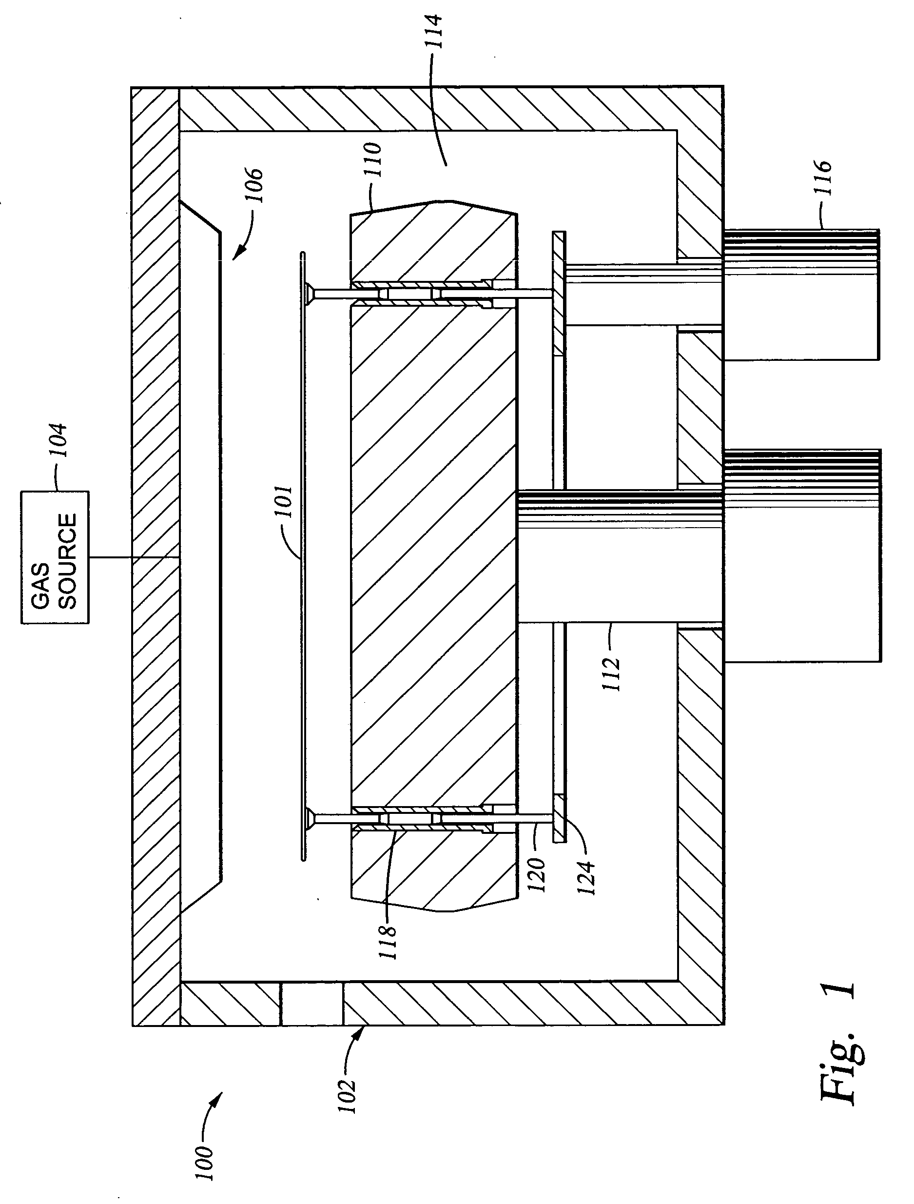 Reduced friction lift pin