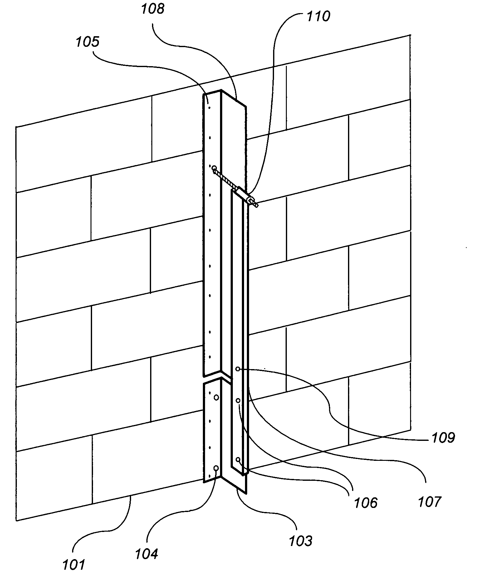 Temporary adjustable support brace