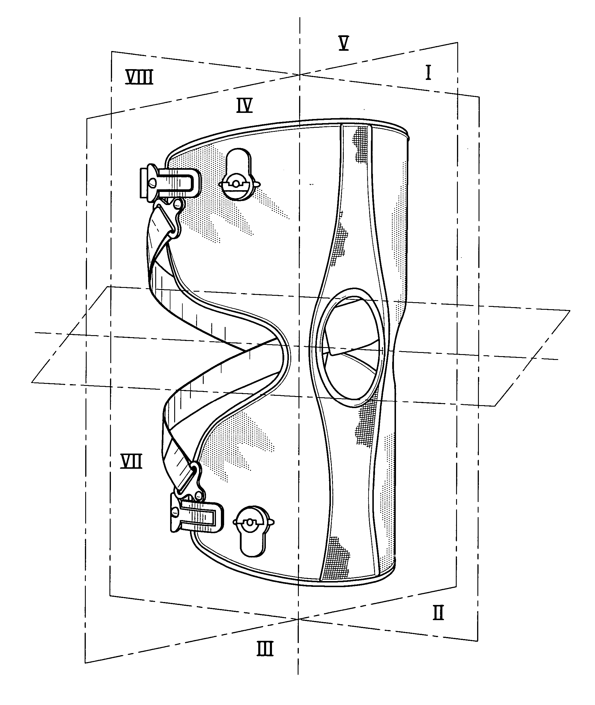 Knee brace and method for securing the same