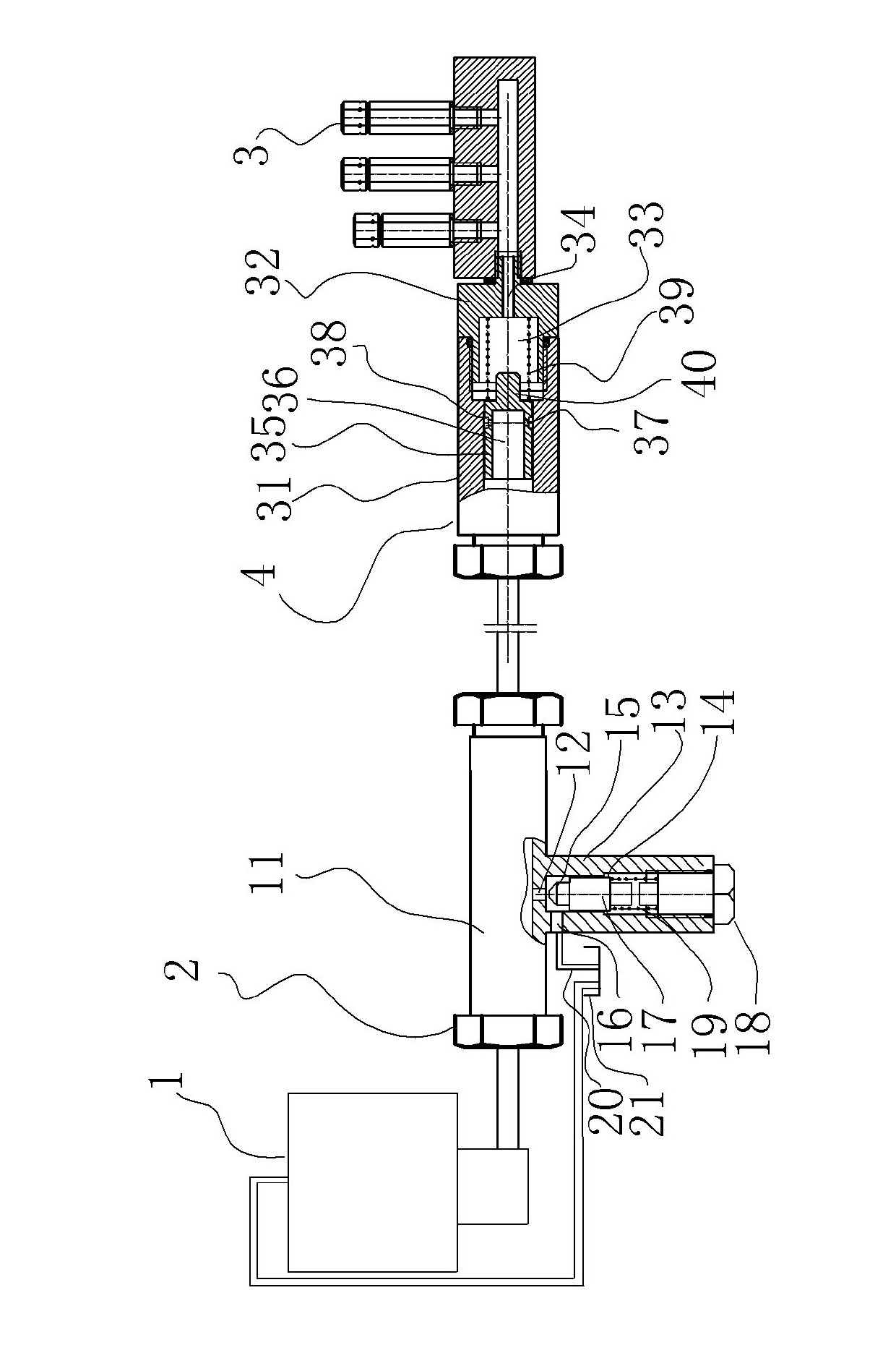 Centralized lubricating system