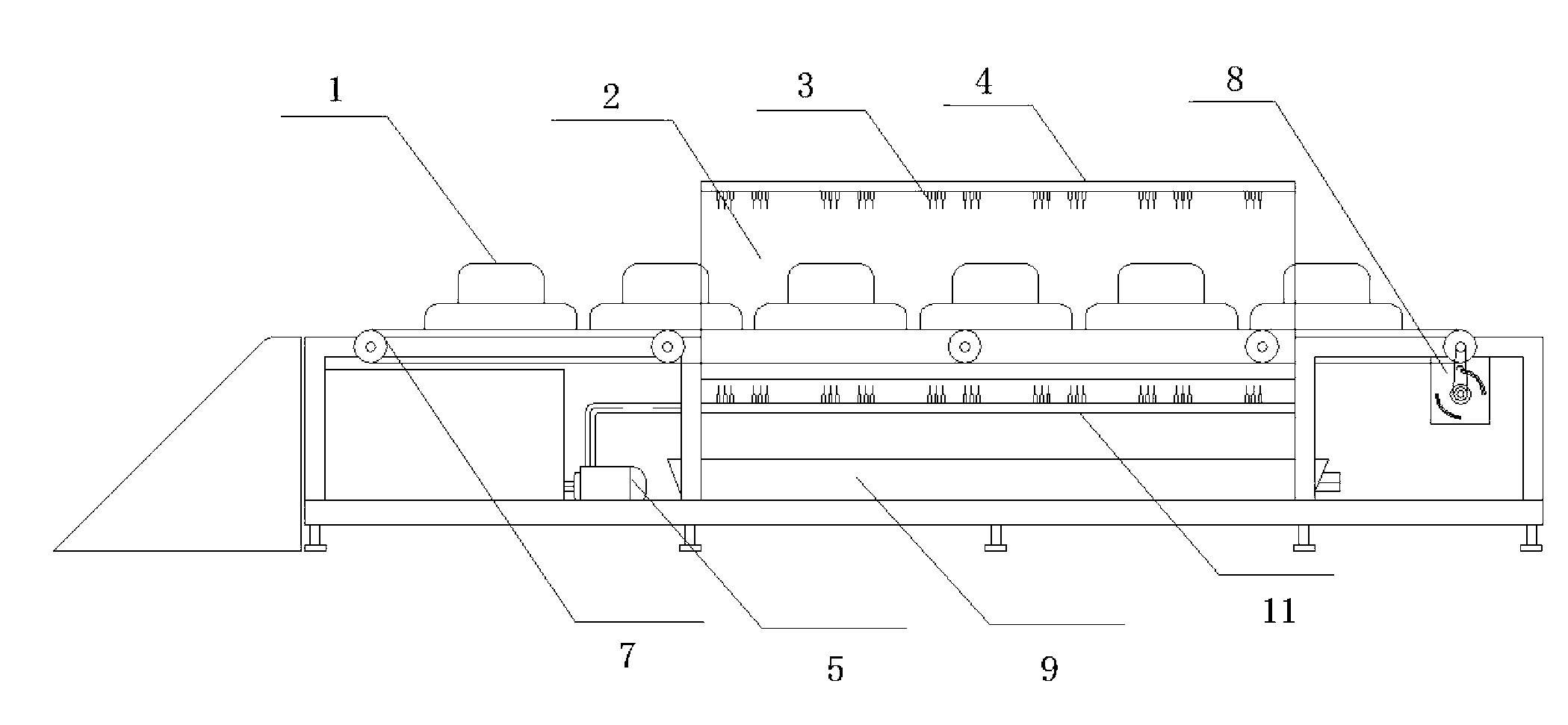 Automatic cleaning device of insulator for artificial contamination test