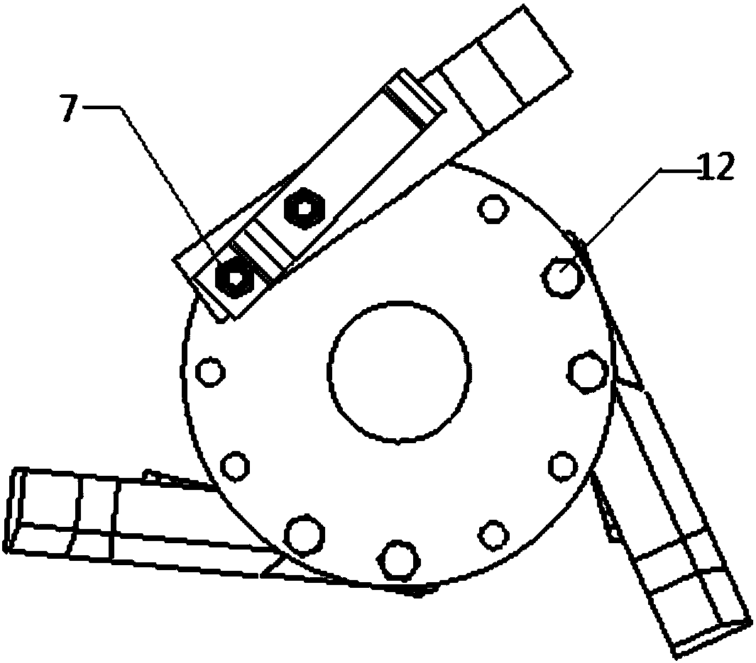 A long and short knife combined elastic type seed tape cleaning device