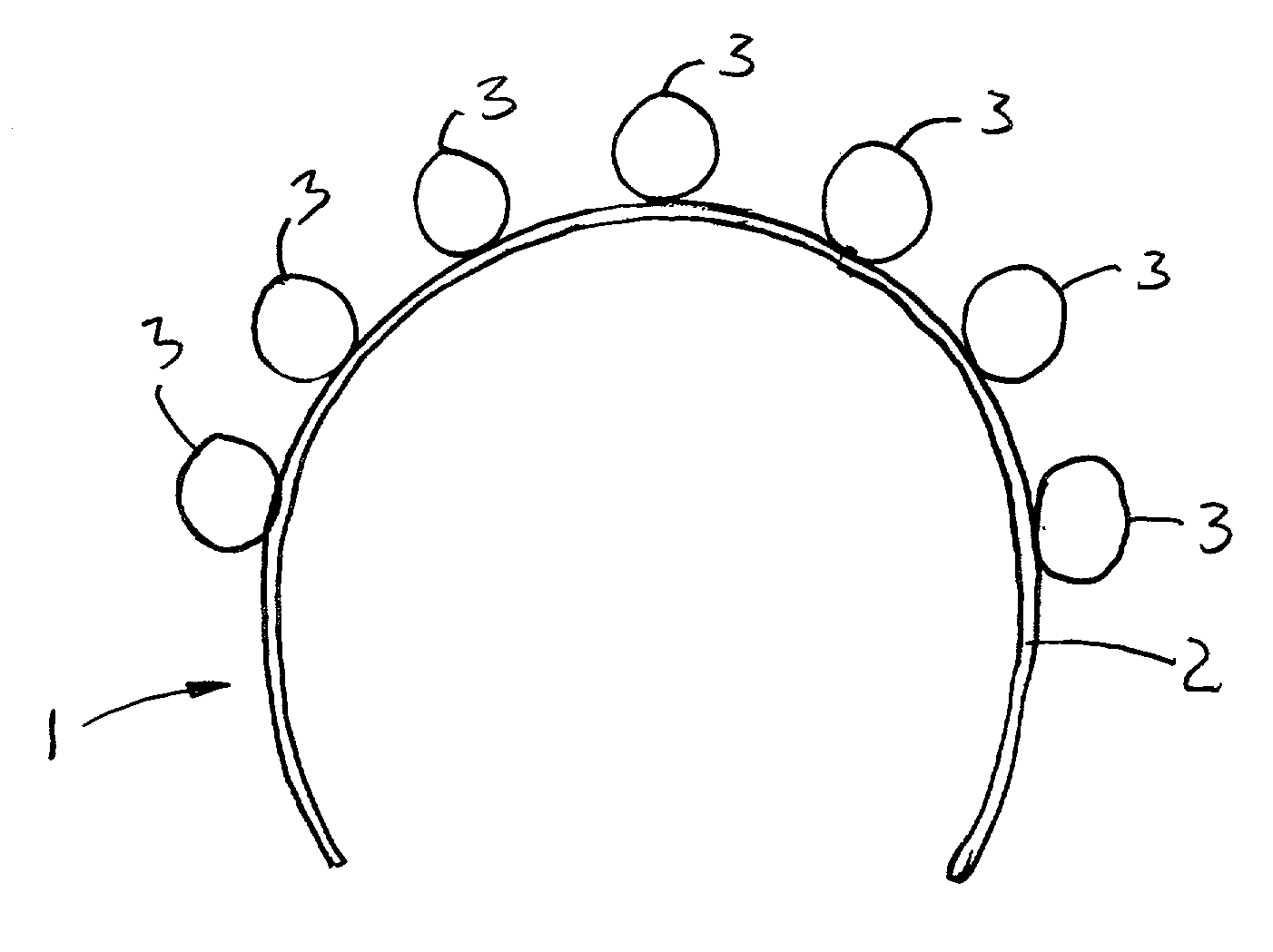 Multiple band hair fastener