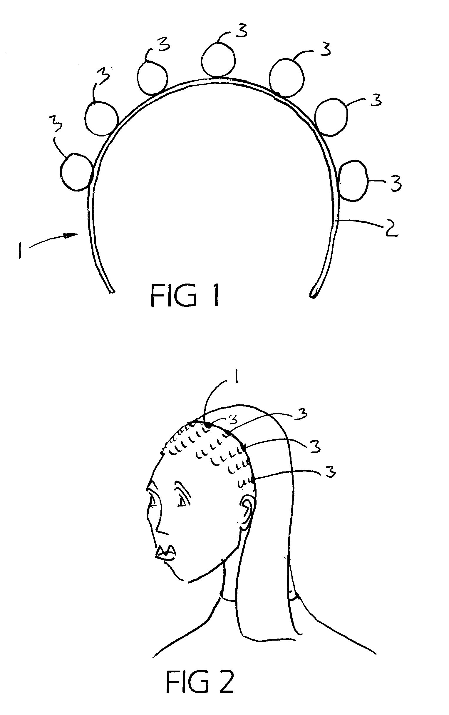 Multiple band hair fastener