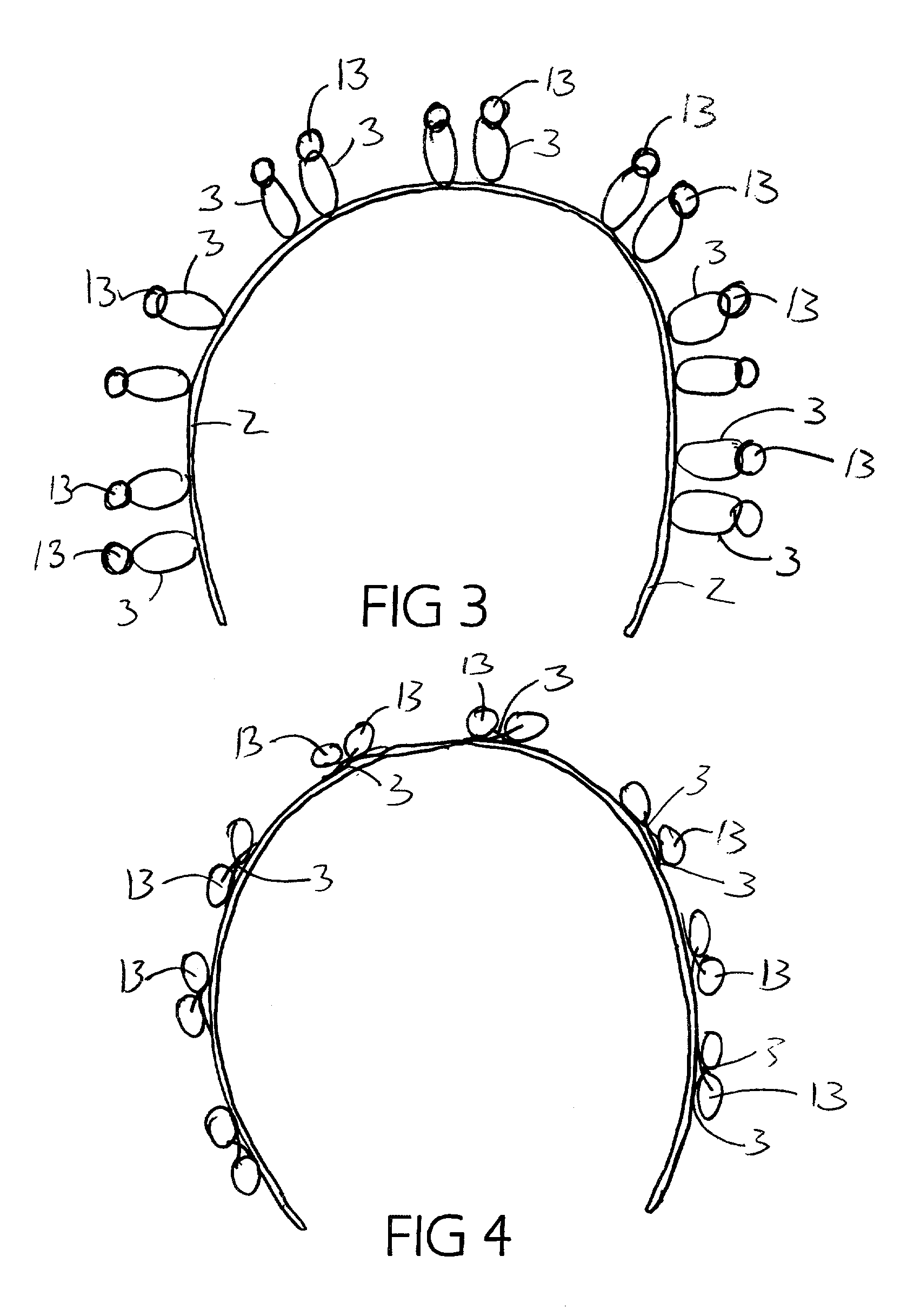 Multiple band hair fastener