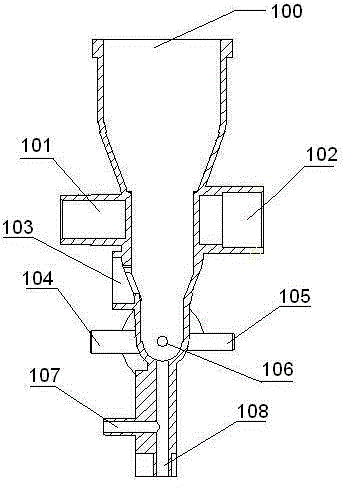 Flow chamber of blood analyzer