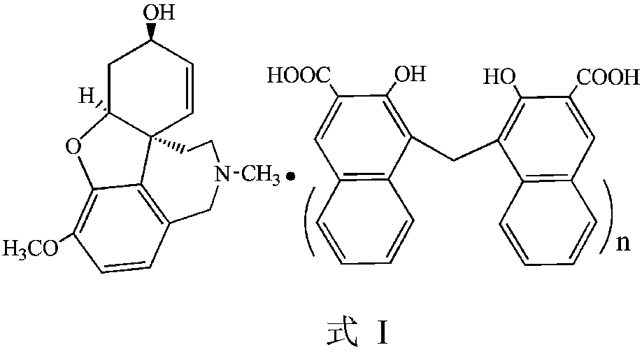 Galanthamine pamoic acid salt and preparation method thereof