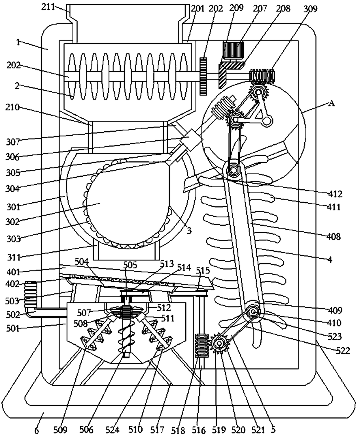 Rapid mixing mechanism for processing of anti-corrosion composite