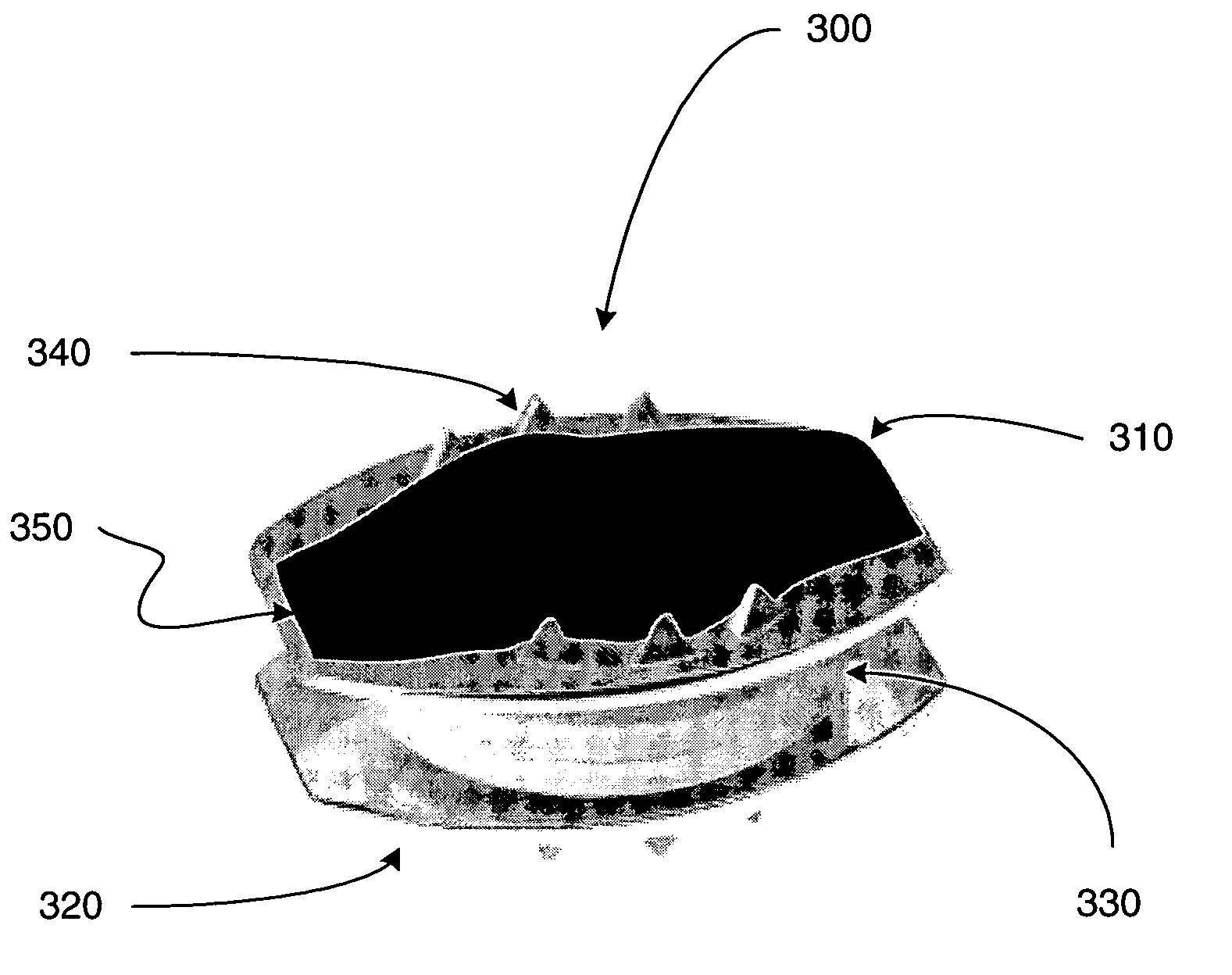 Compliant porous coating