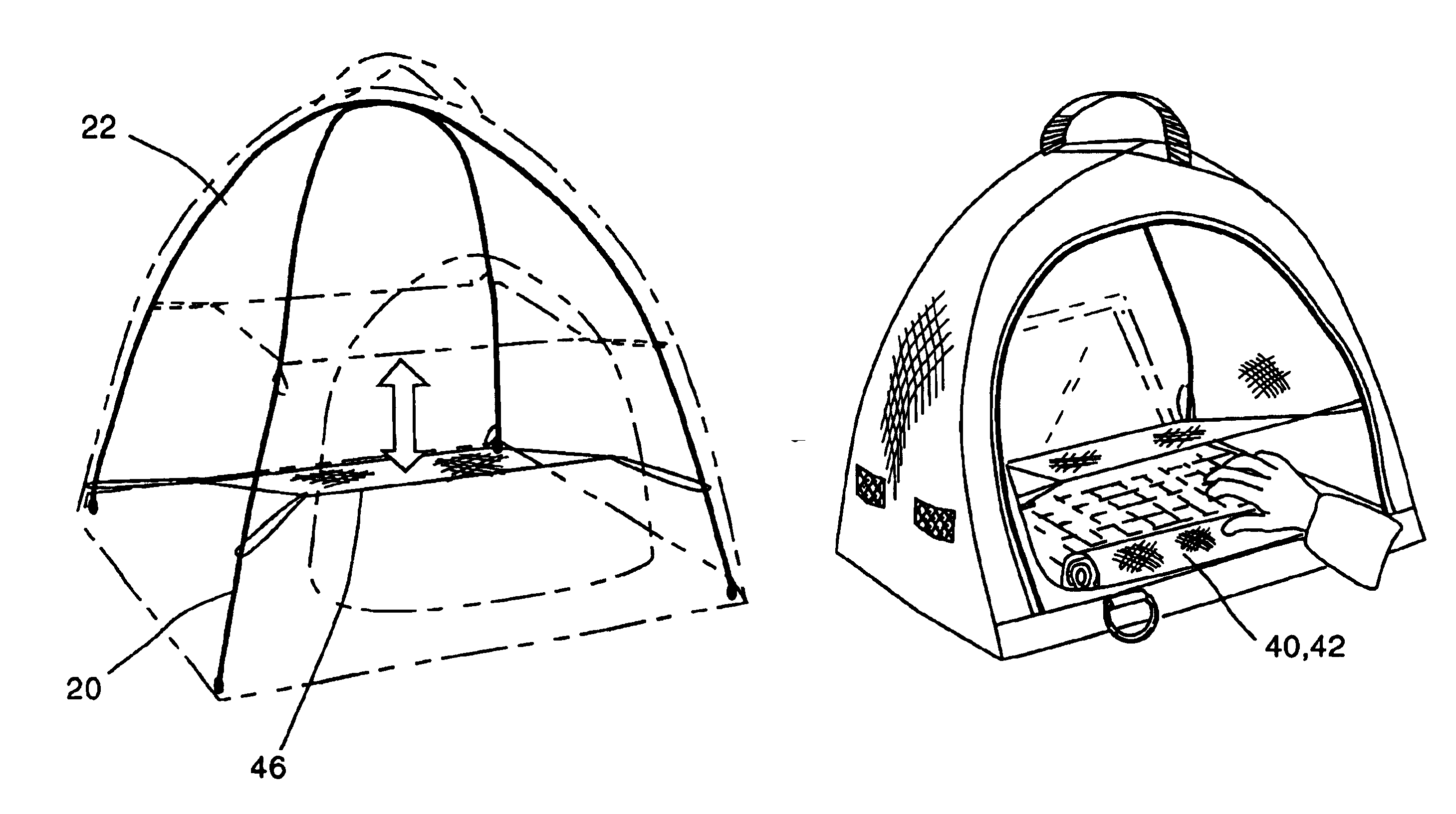 Pop-up electronic equipment enclosure