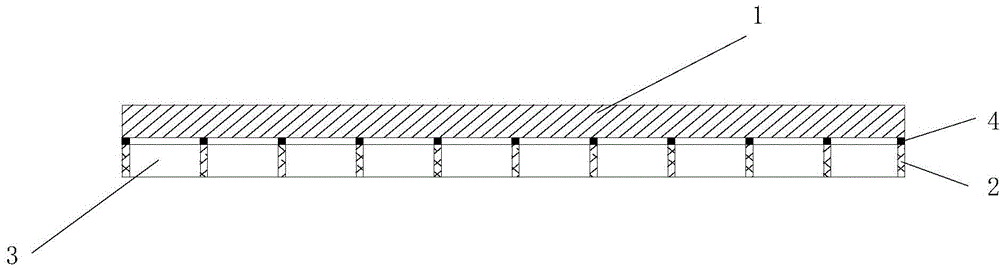 Stone composite plate free of glue failure