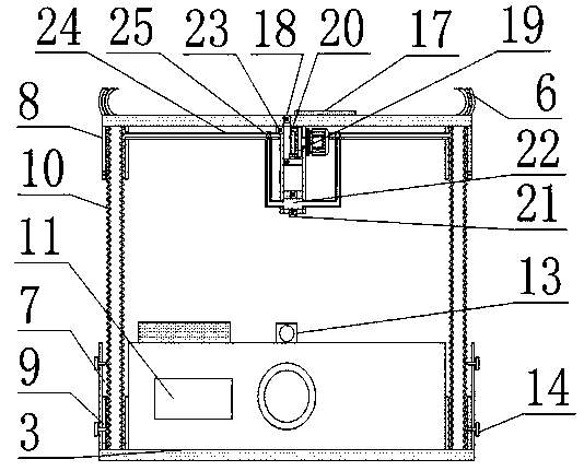 Adjustable projection equipment for multimedia classroom teaching