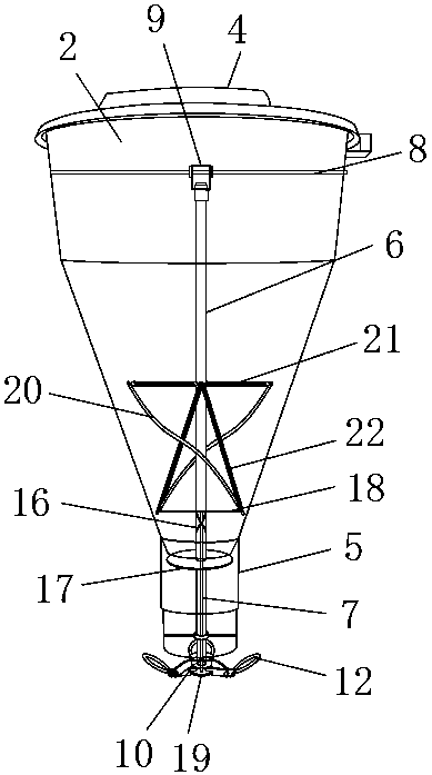 Anti-clogging powder feeder for pigs