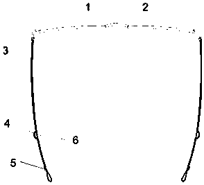 Anti-falling glasses capable of tightening automatically in water and manufacturing method thereof