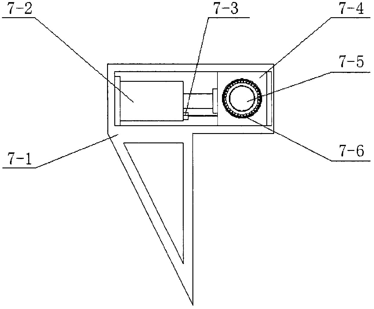 Flexible plate reeling machine with side roller