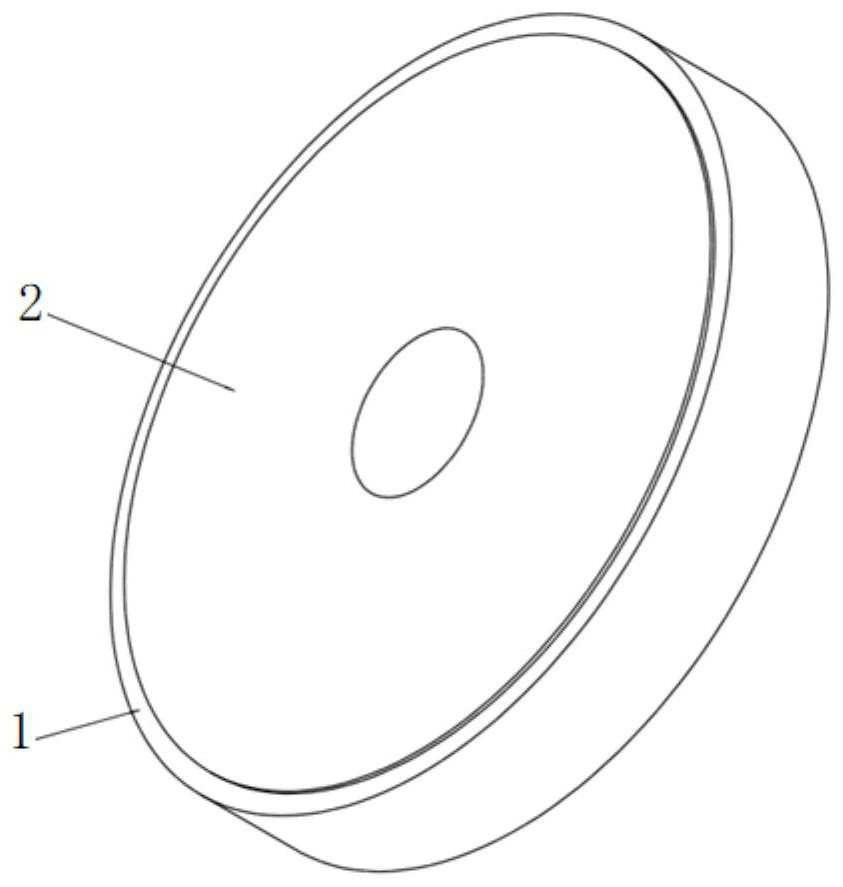 Ceramic-based diamond grinding wheel for grinding semiconductor plastic package body and manufacturing method of ceramic-based diamond grinding wheel