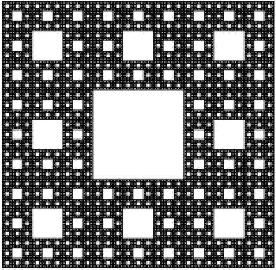 Fractal structure on satellite surface