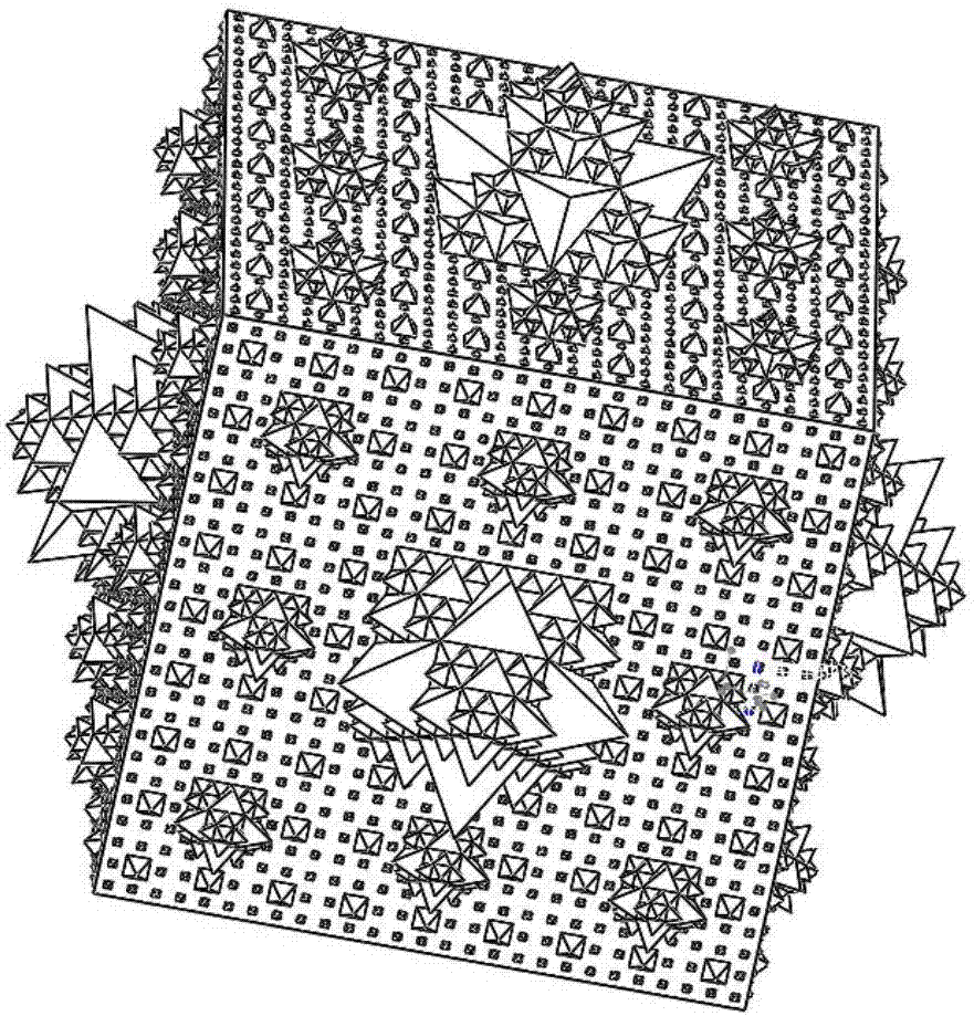 Fractal structure on satellite surface